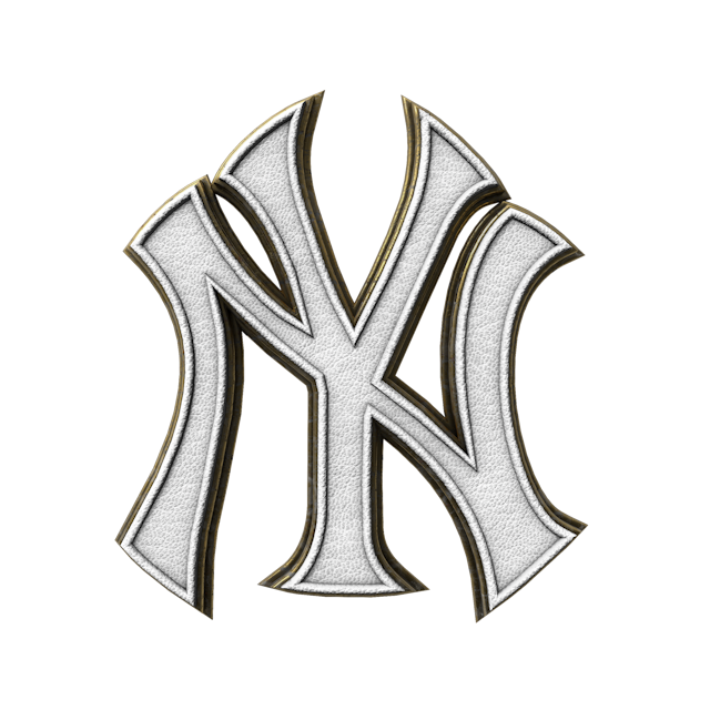 The New York Yankees logo as a leather patch