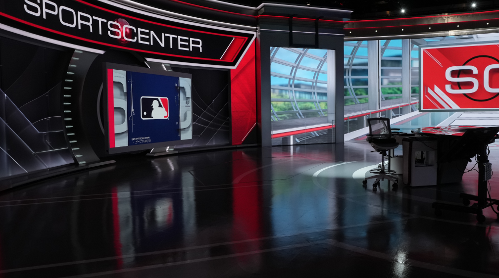 The Sports Center analyst booth
