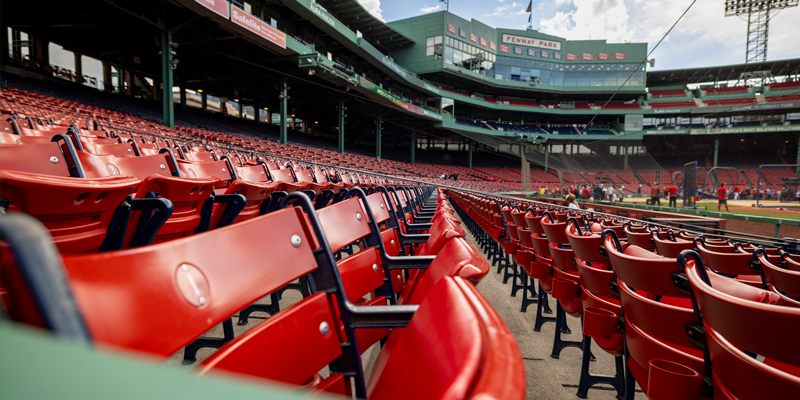 Red seats at Fenway Park™